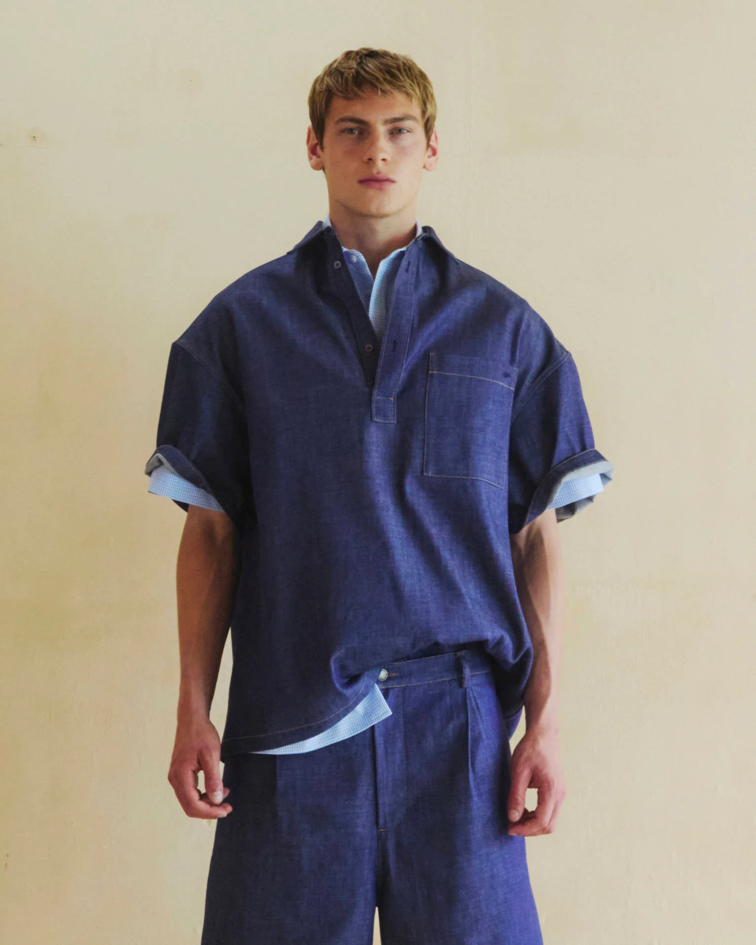 ALEX - JAPANESE CANVAS SHORT SLEEVED POLO