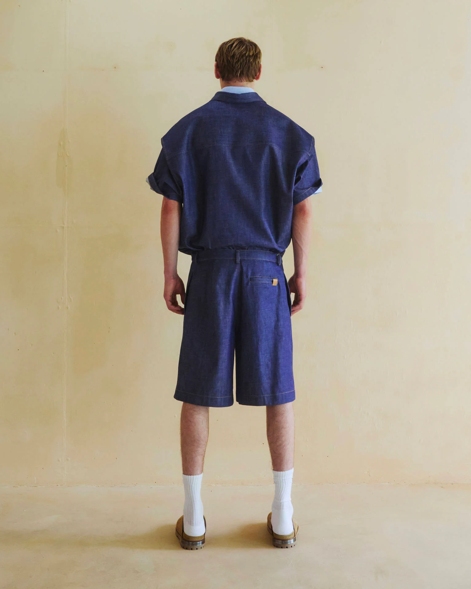 ALEX - JAPANESE CANVAS SHORT SLEEVED POLO - Image 3