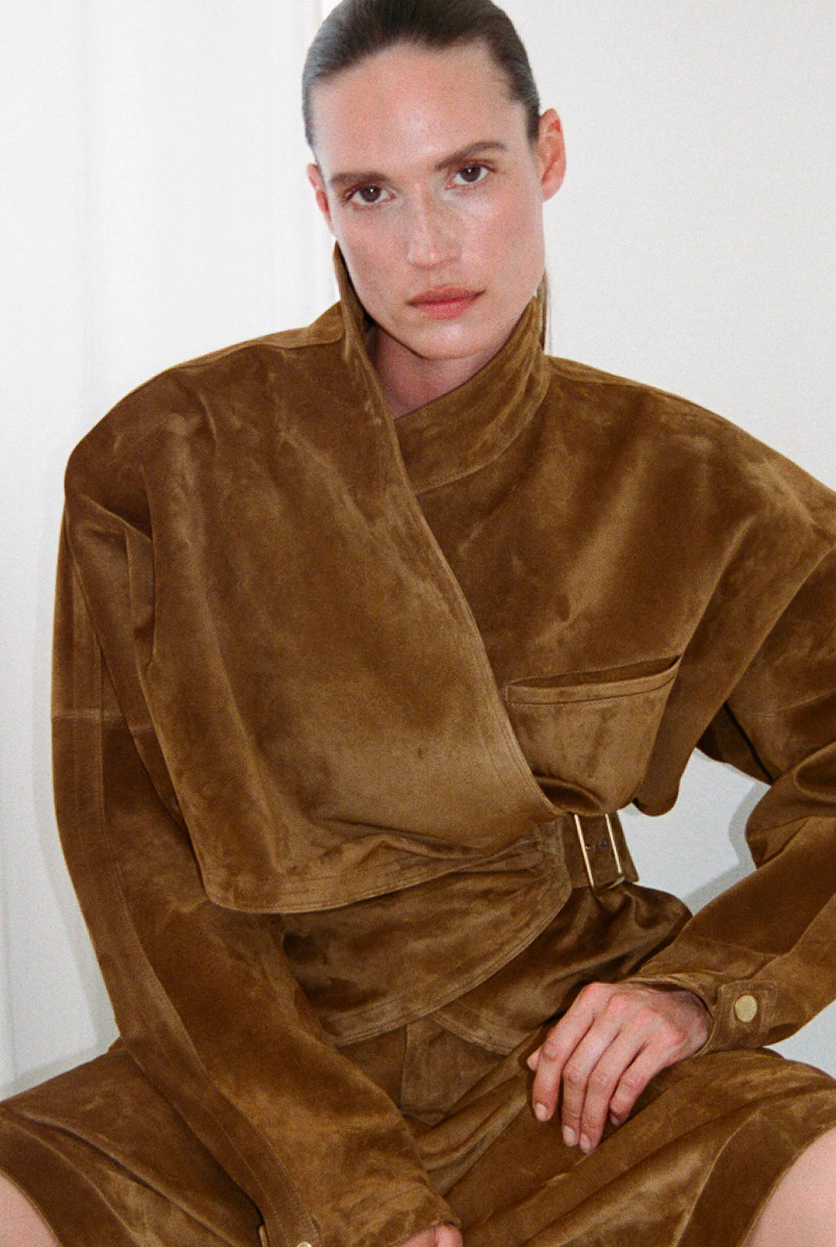 CINDY - SUEDE CONTOUR JACKET
