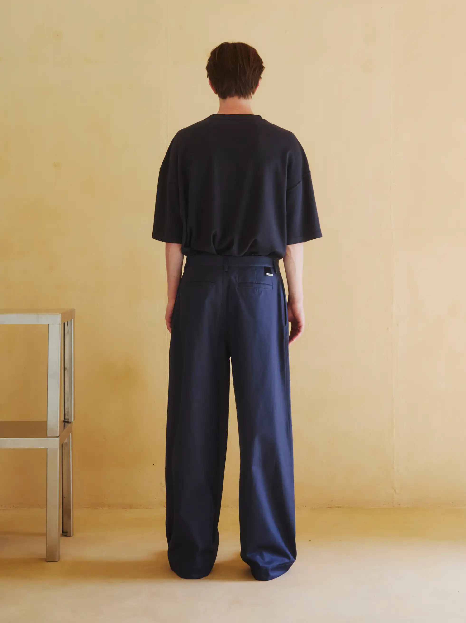 DANIEL - TWILL WIDE-LEG TROUSERS - Image 3