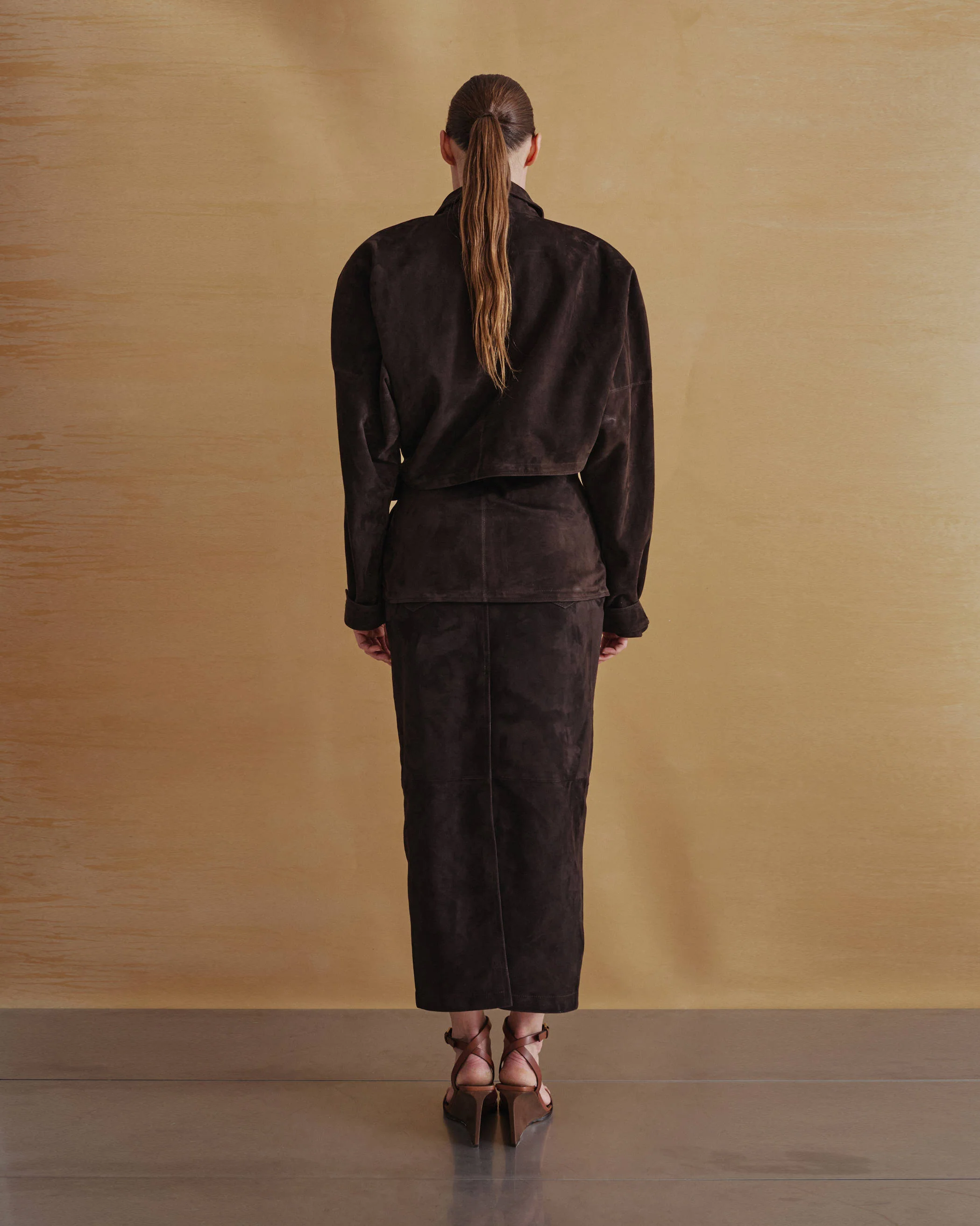ERIKA - LEATHER SUEDE SKIRT - Image 3