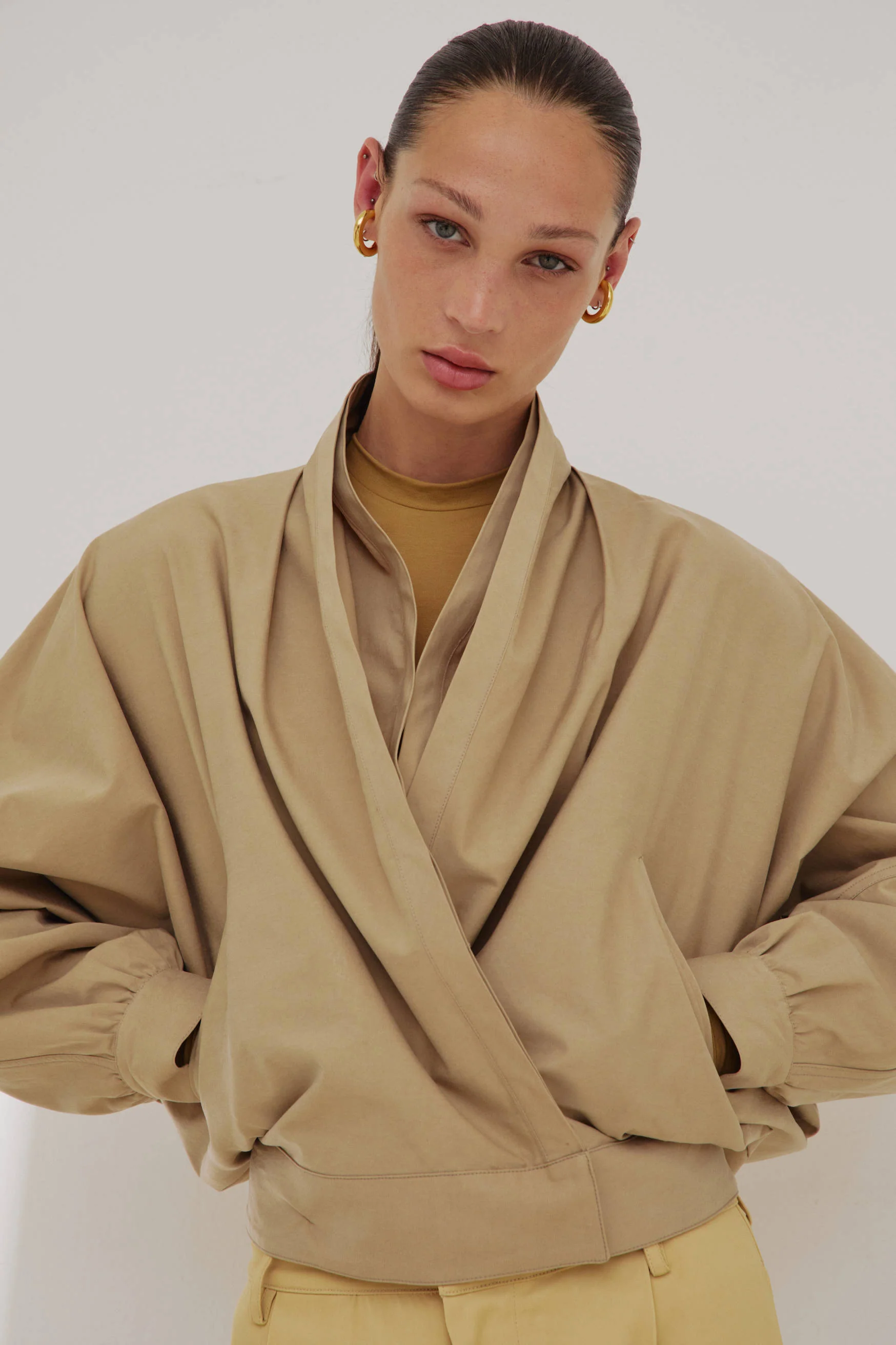 FRANCA - LIGHT COTTON DELAVE BOMBER JACKET
