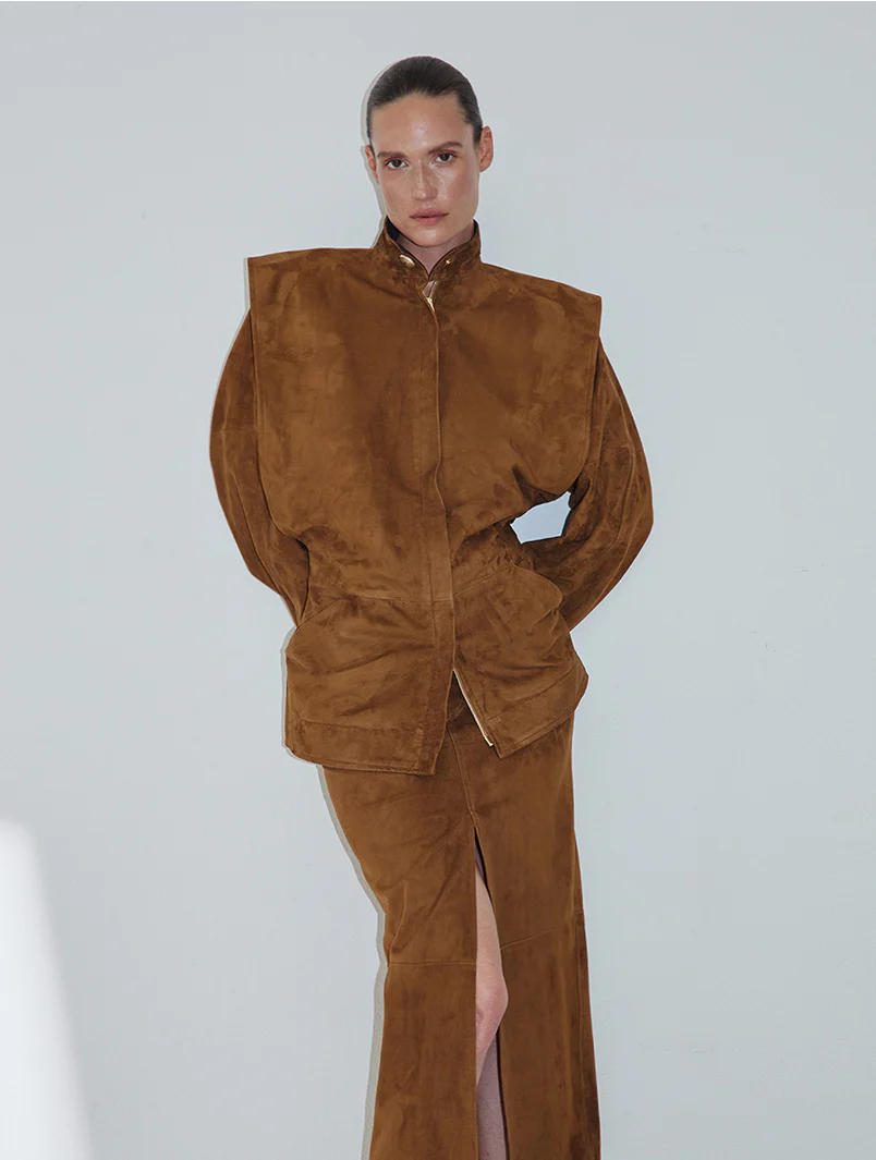 GIANNA - GILET LEATHER JACKET