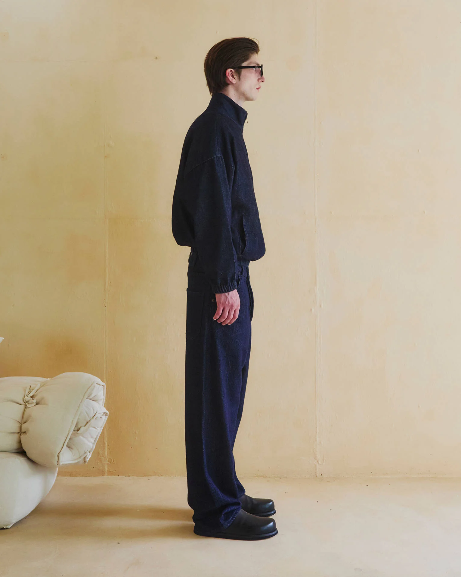 HUBERT - JAPANESE DENIM TRACK JACKET - Image 2