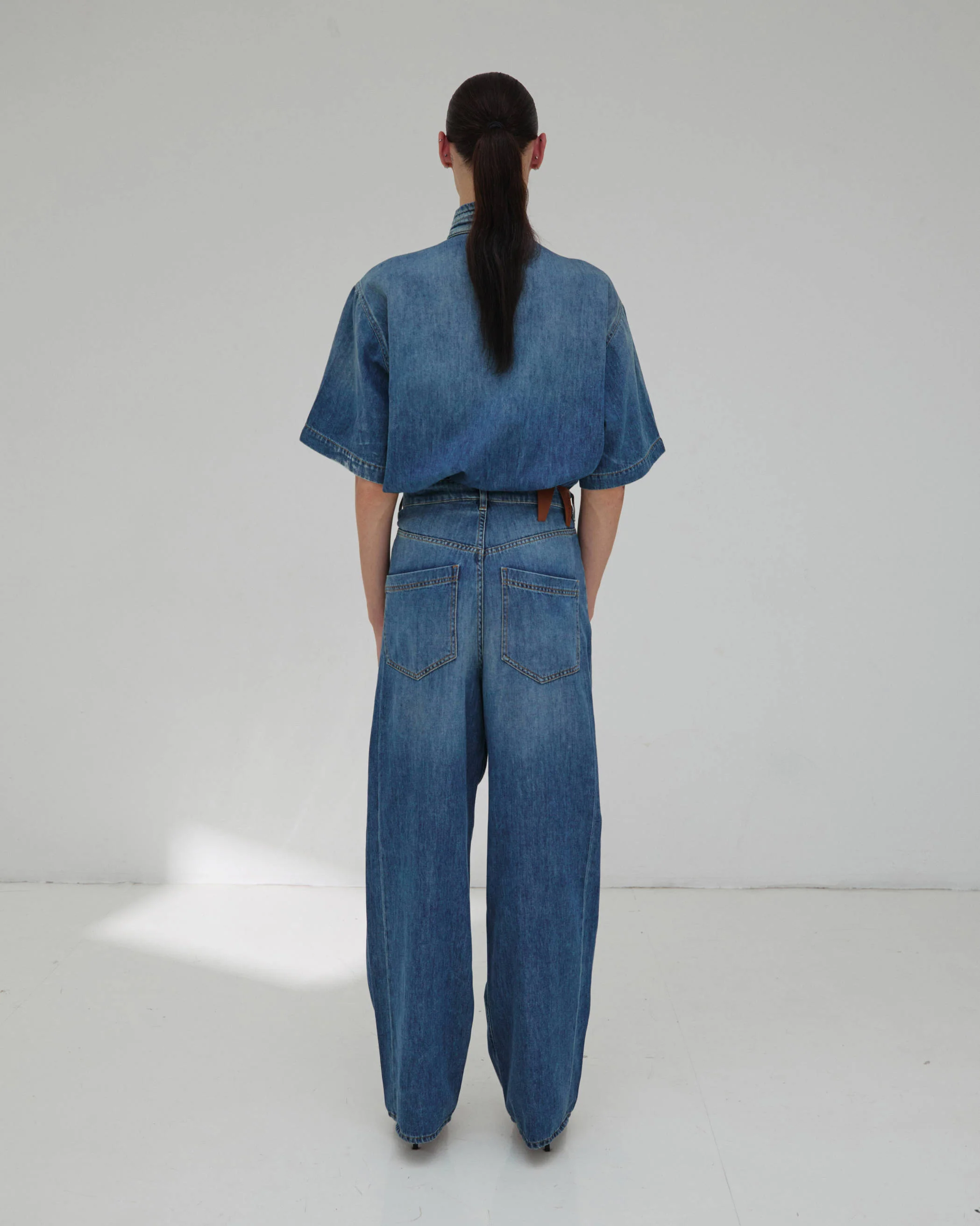 INES - FOLD OVER TENCEL DENIM - Image 2
