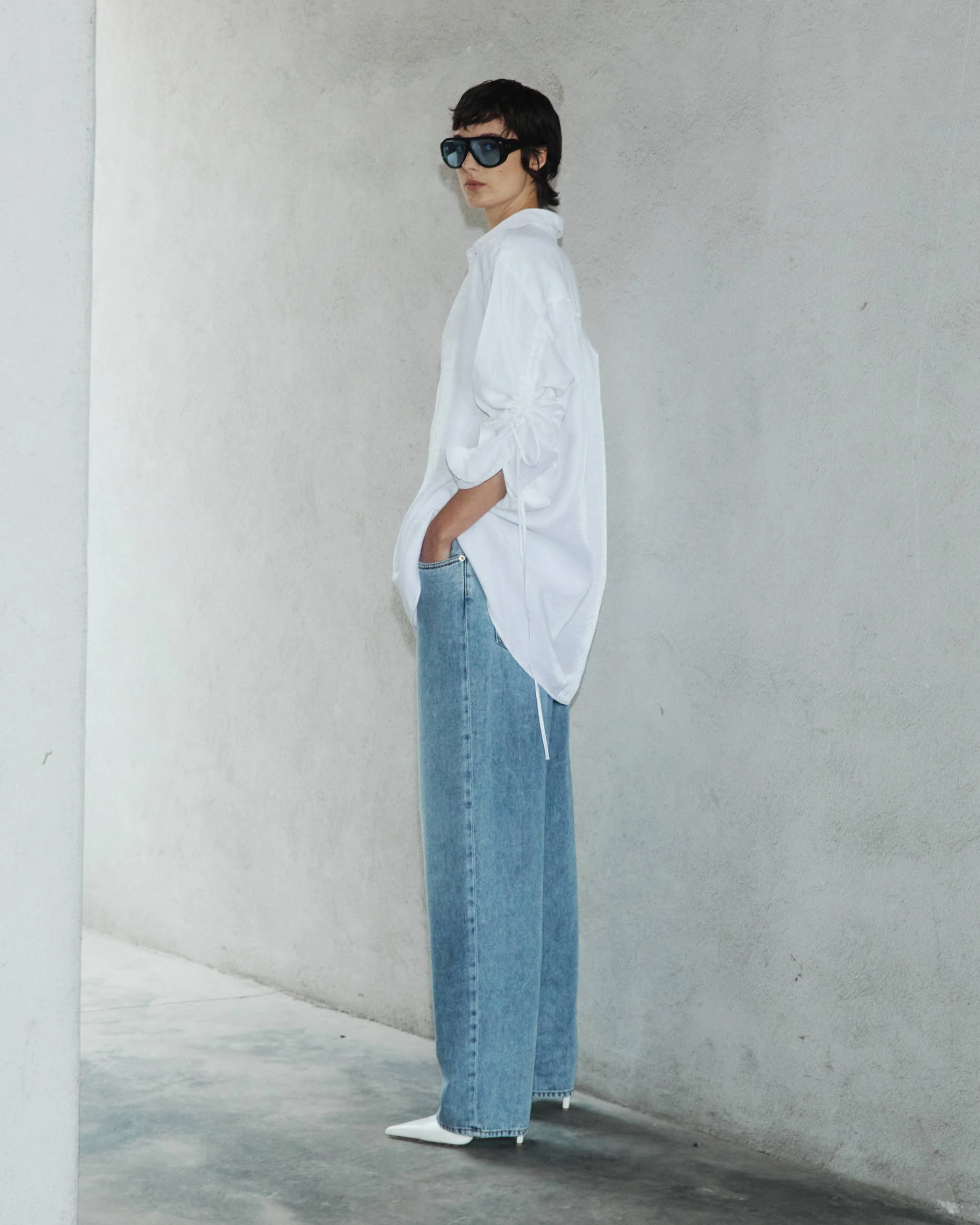 JANE - ELASTIC WAIST TENCEL DENIM - Image 2