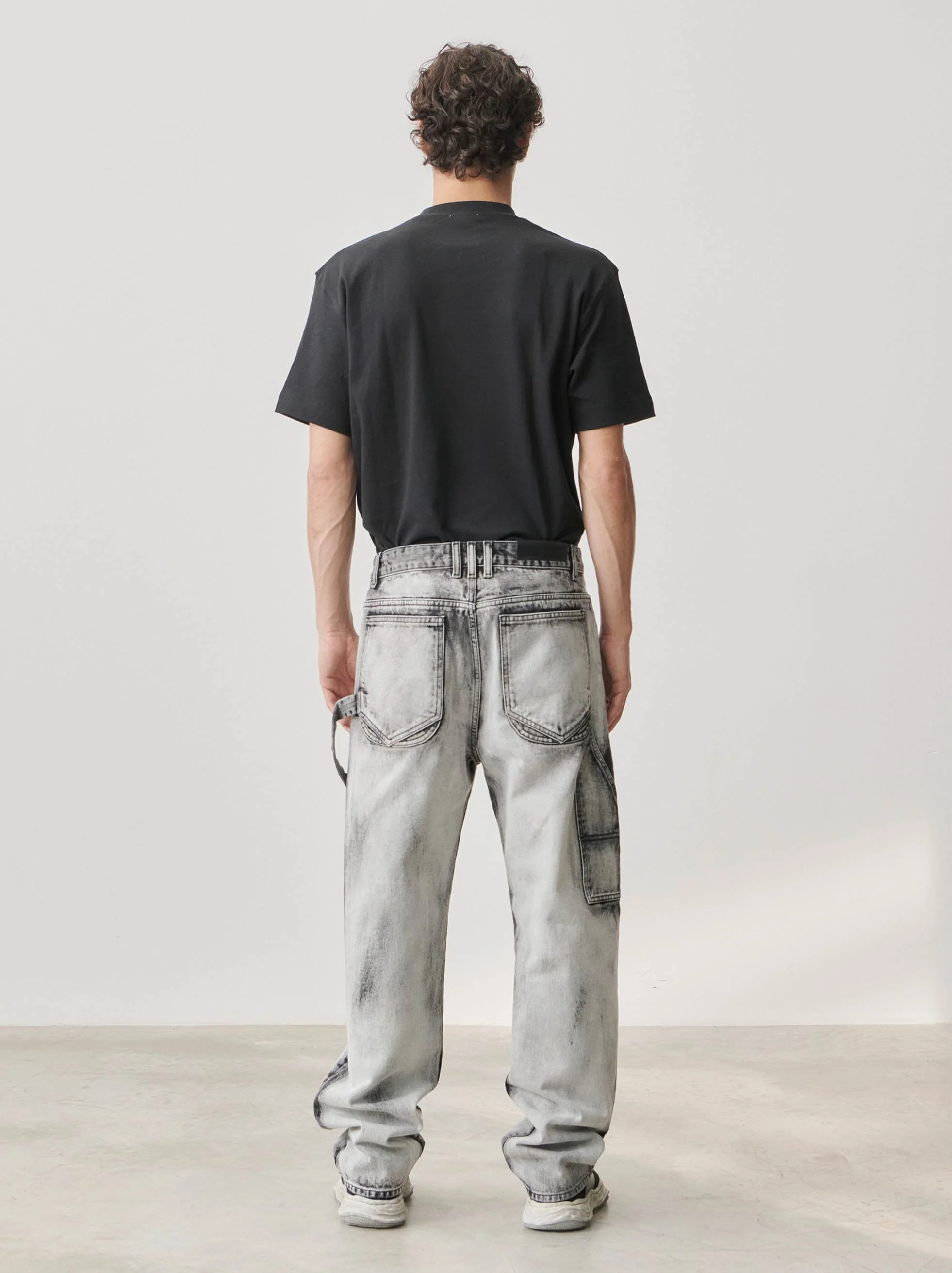 JOHN - HAND BLEACHED RELAX FIT WORKER DENIM - Image 3