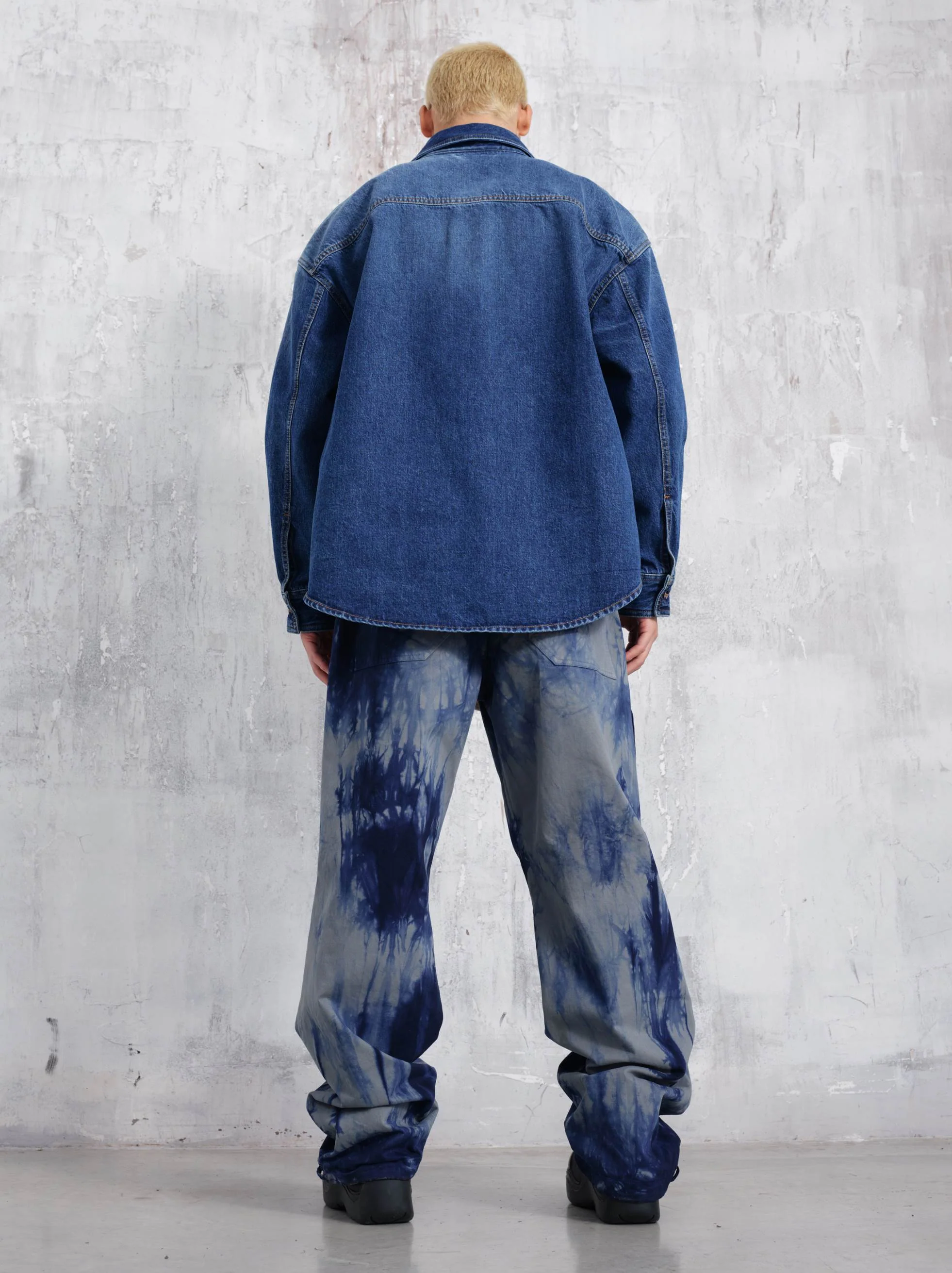 JORDAN - TIE-DYE RELAX FIT TROUSERS - Image 3