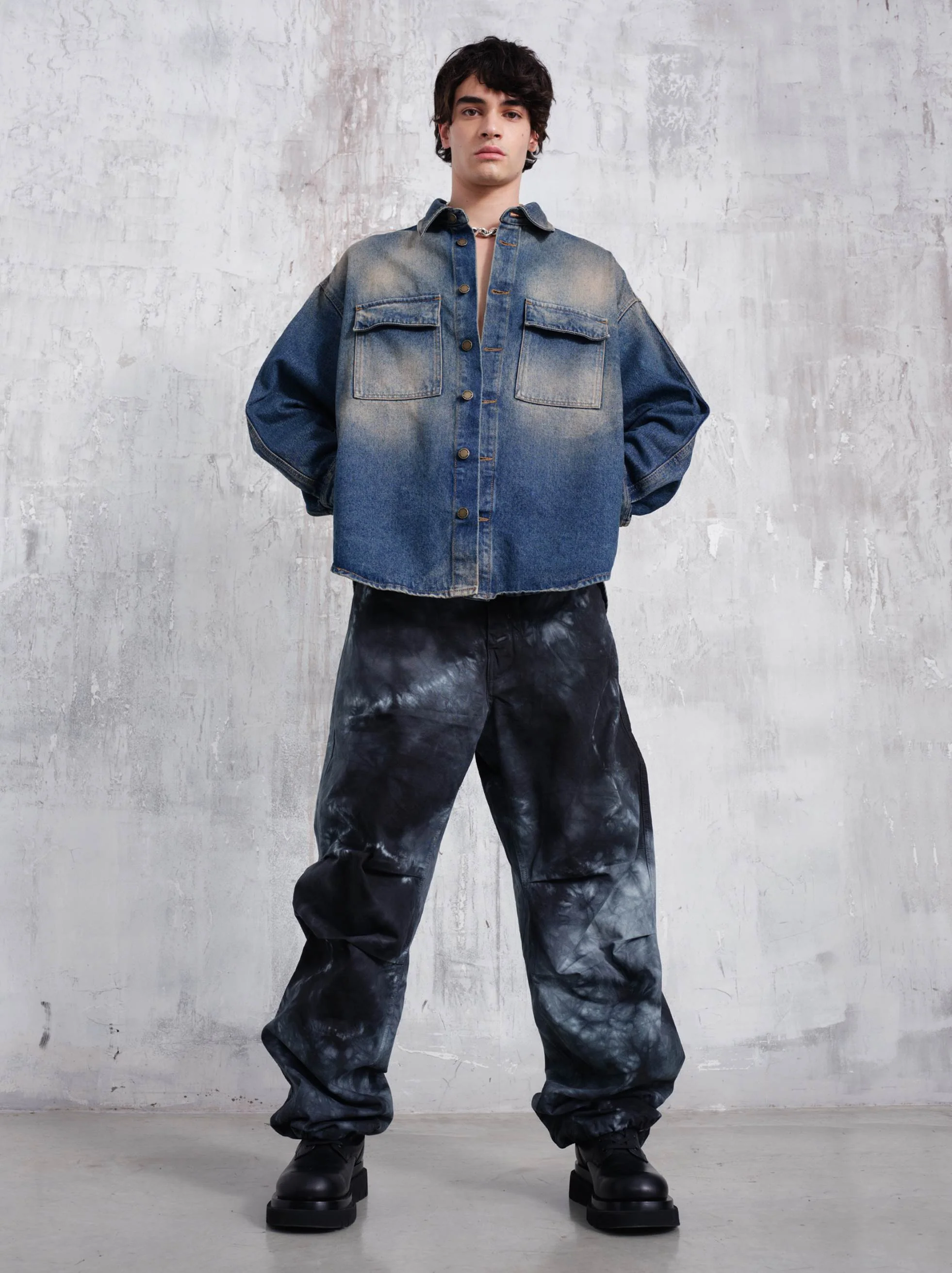 JORDAN - TIE-DYE RELAX FIT TROUSERS