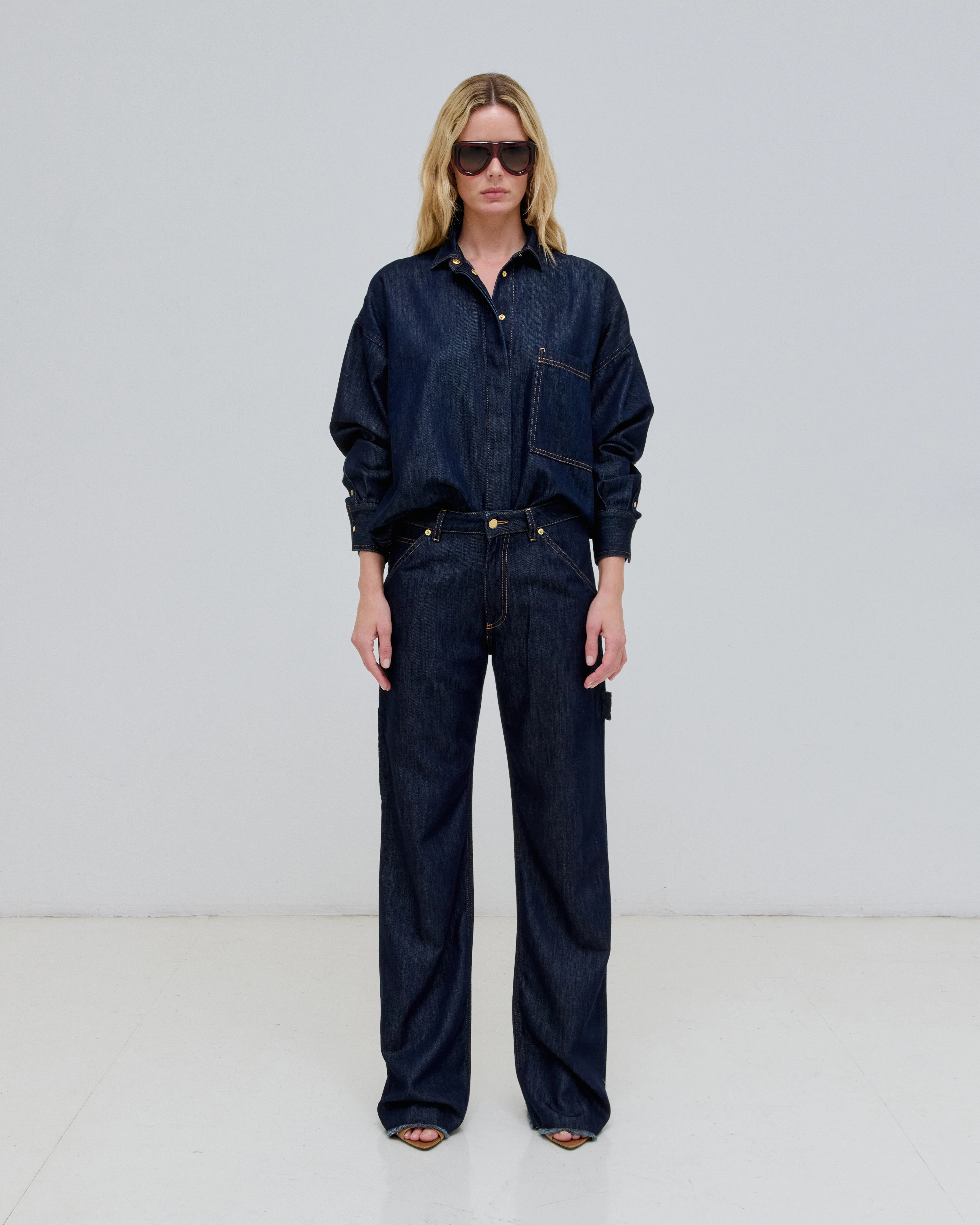 LARA - RELAXED FIT CARPENTER TENCEL DENIM