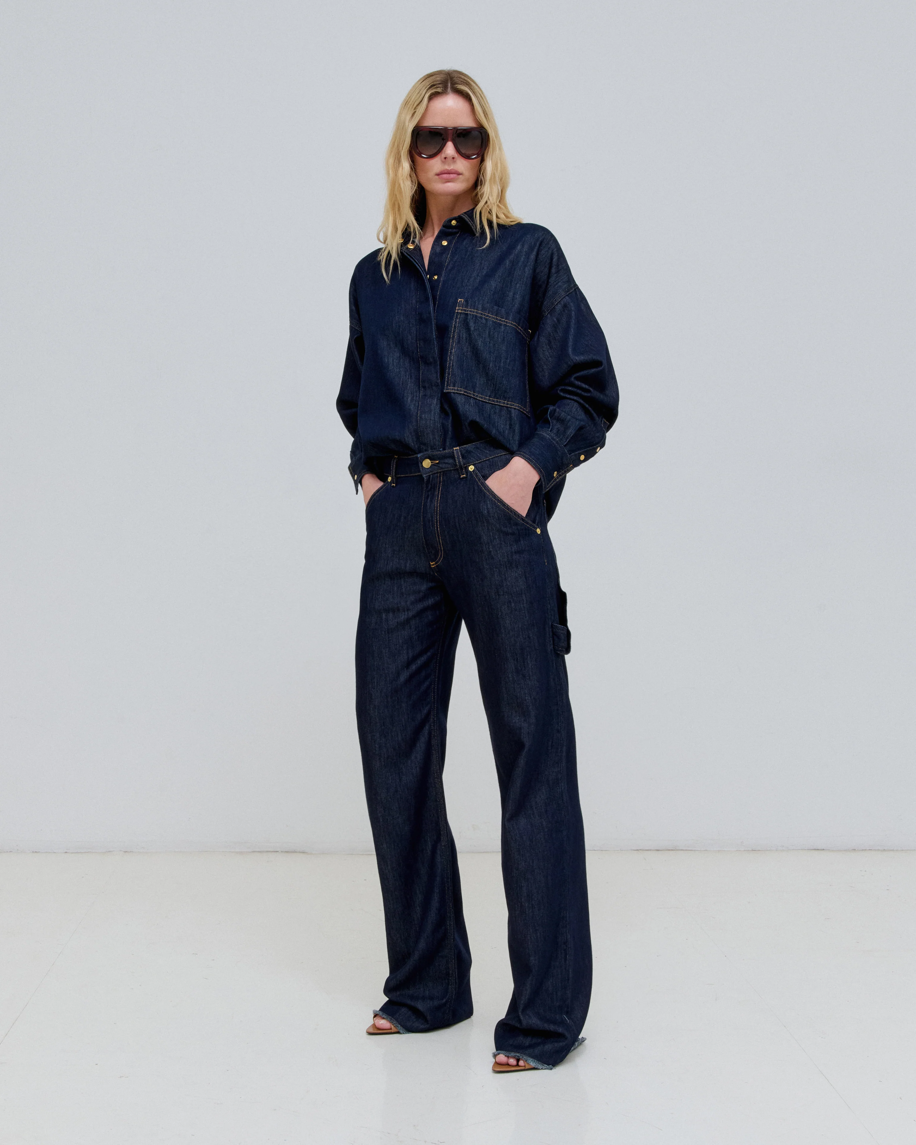 LARA - RELAXED FIT CARPENTER TENCEL DENIM - Image 2