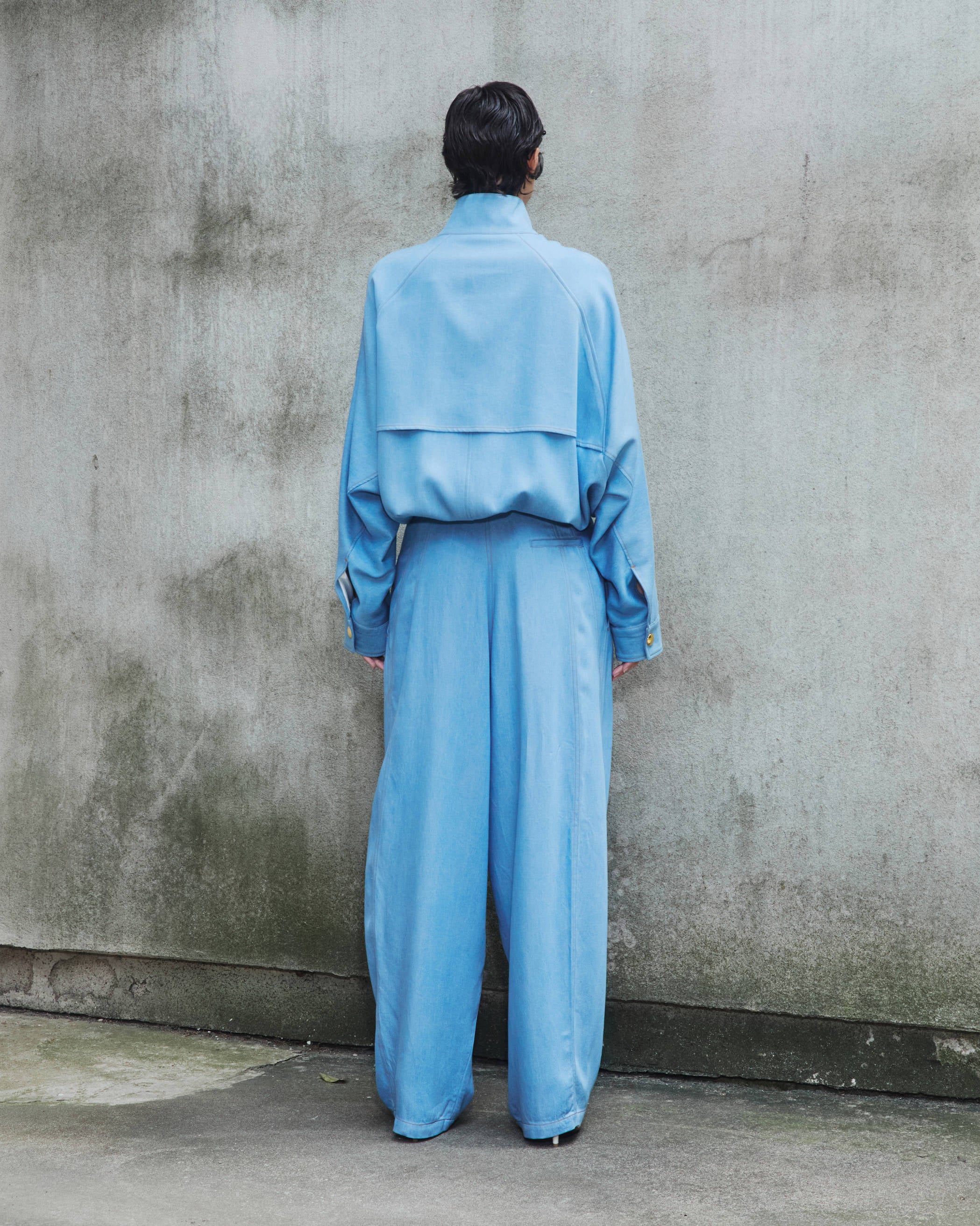 PHEBE - LIGHT TENCEL CHAIN ADORNED RELAXED PANTS - Image 3