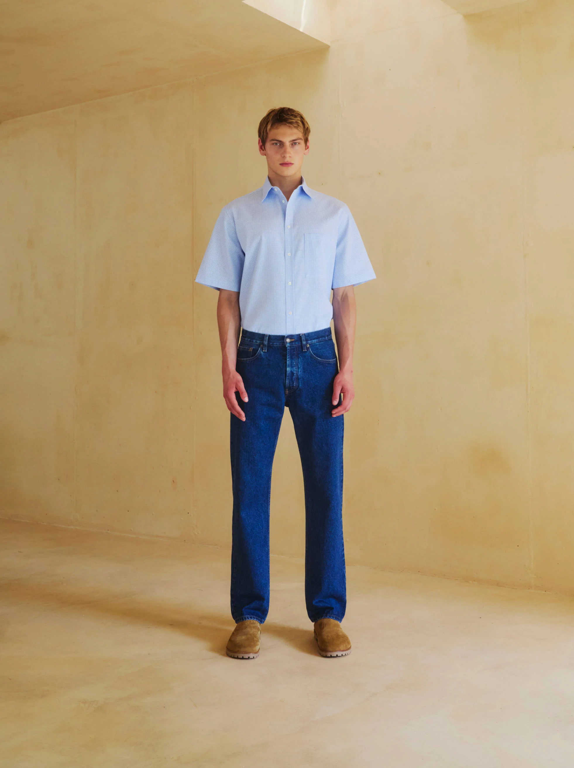 VALE - VICHY COTTON BONDED SHIRT