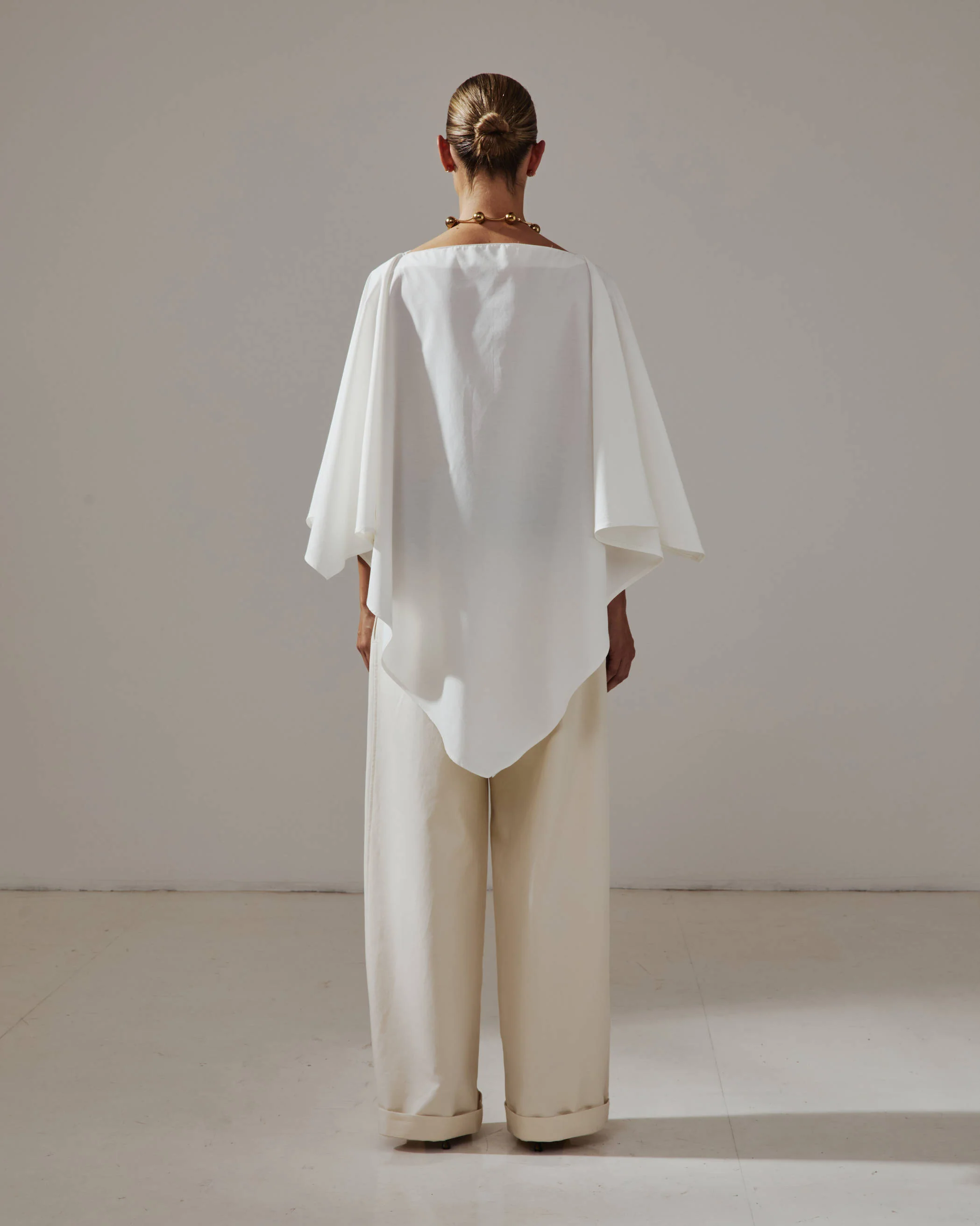 WENDY - ELASTIC WAIST WIDE-LEG TROUSERS - Image 3